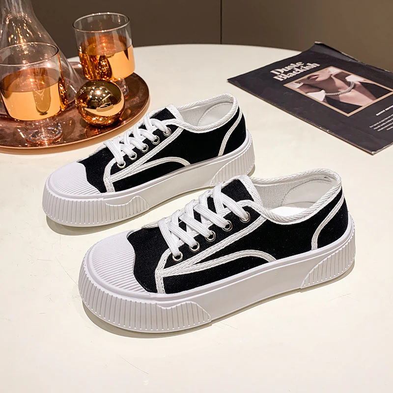 Damen Modische Sneakers mit erhöhtem Sohlenprofil und stylischem Design Heidi Mode