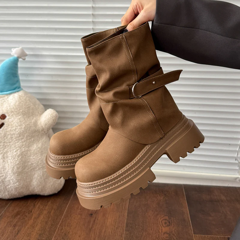 Damen modische Stiefel mit bequemem Innenfutter und trendigem Design Heidi Mode
