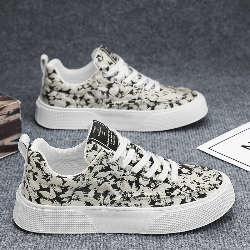 Damen Modische und lässige Sneakers mit floralem Muster Heidi Mode - Image 7