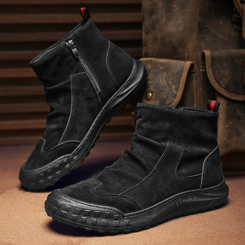 Damen modische Zip-Up Stiefel mit rutschfester Sohle und isolierendem Innenfutter Heidi Mode - Image 3