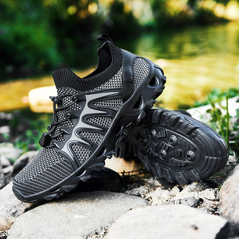 Damen Multifunktionale Freizeitsneaker mit atmungsaktivem Obermaterial und elastischer Schnürung Heidi Mode