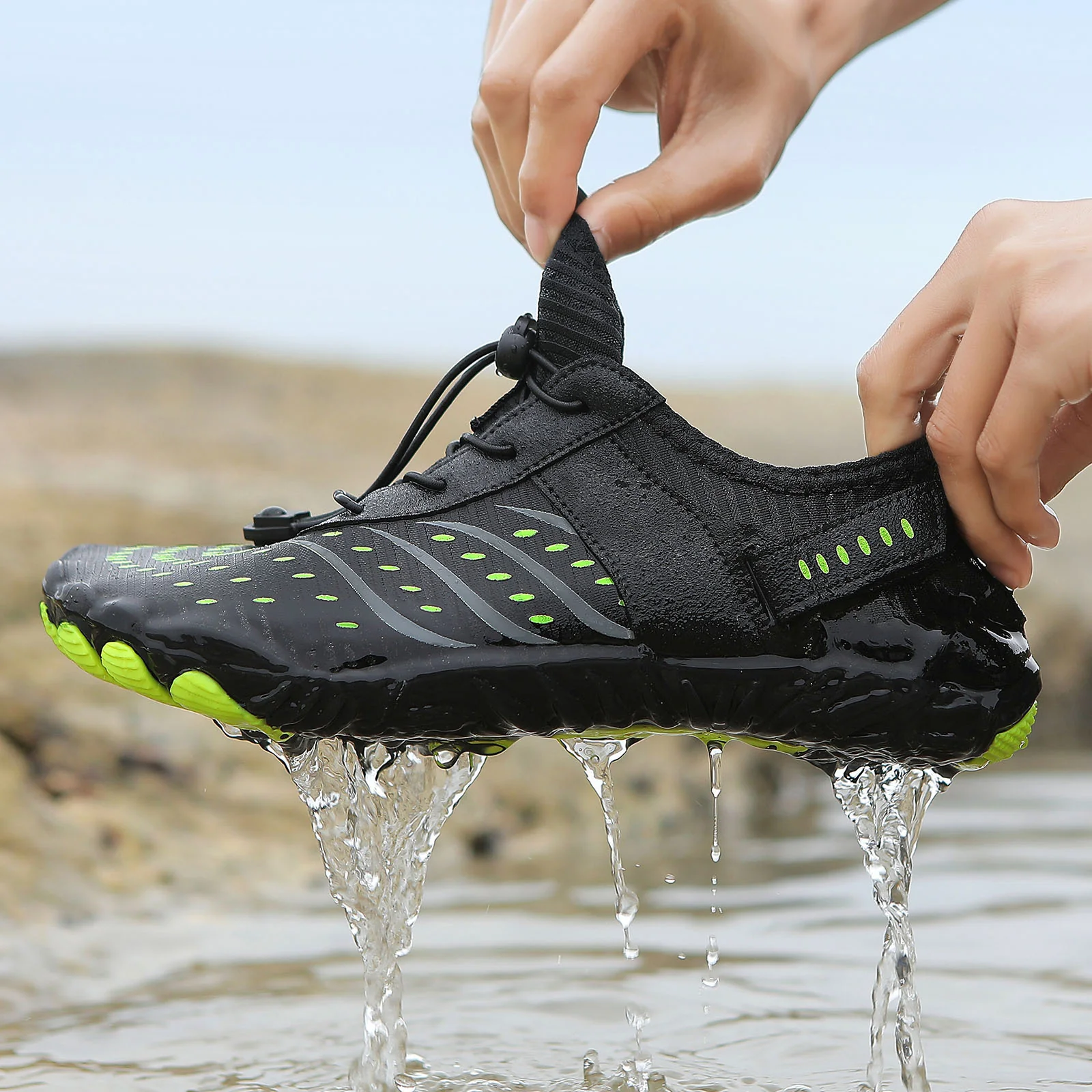 Damen Multifunktionale Wassersport-Schuhe mit elastischem Schnellschnürsystem Heidi Mode