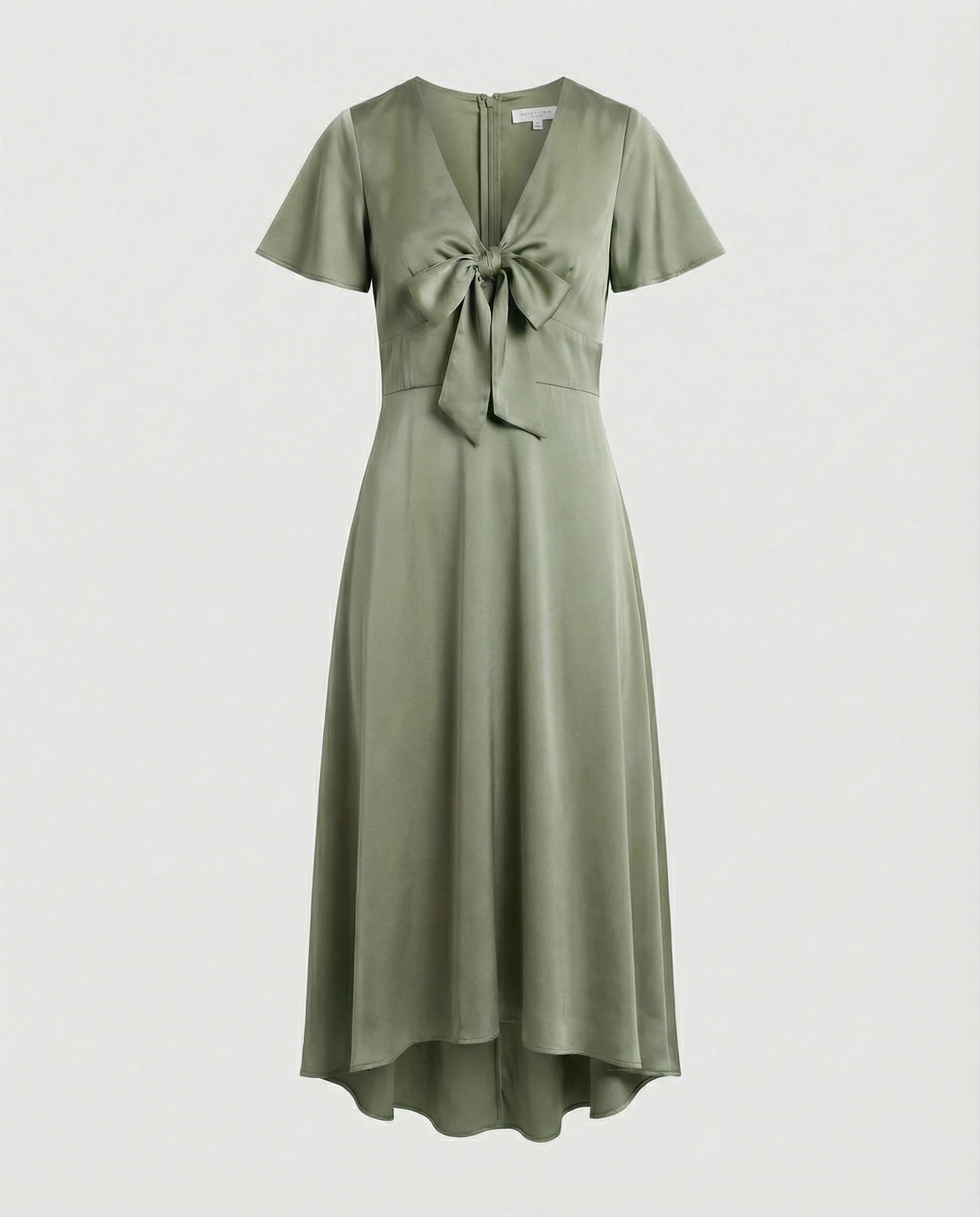 Damen Midikleid elegant Wickeloptik