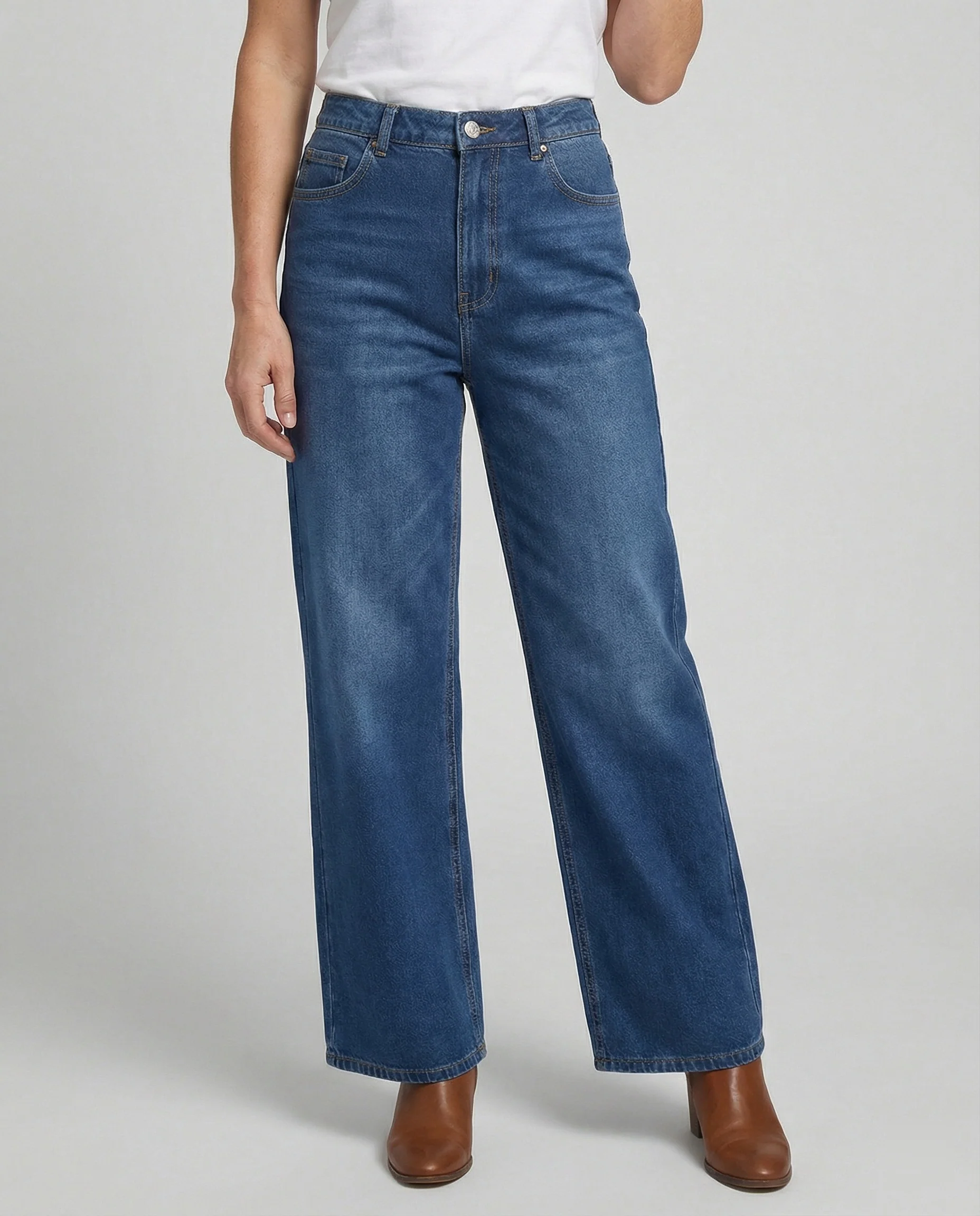 Flared Jeans Damen High Waist