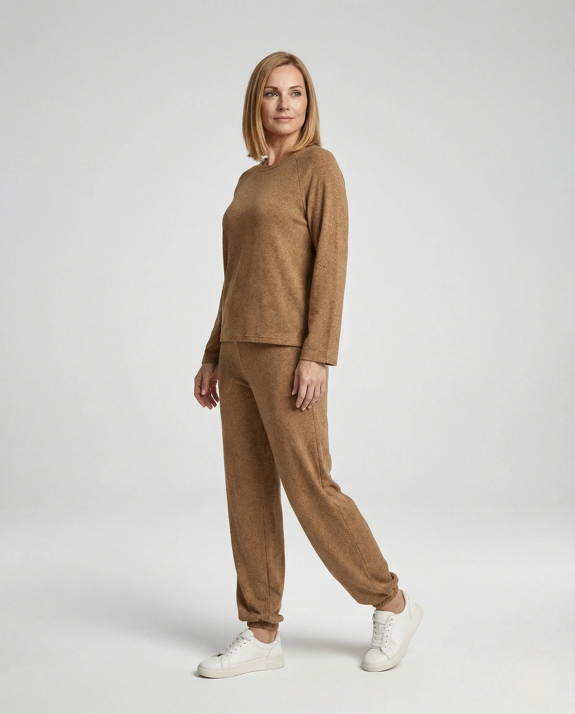 Damen Hausanzug Strick Set