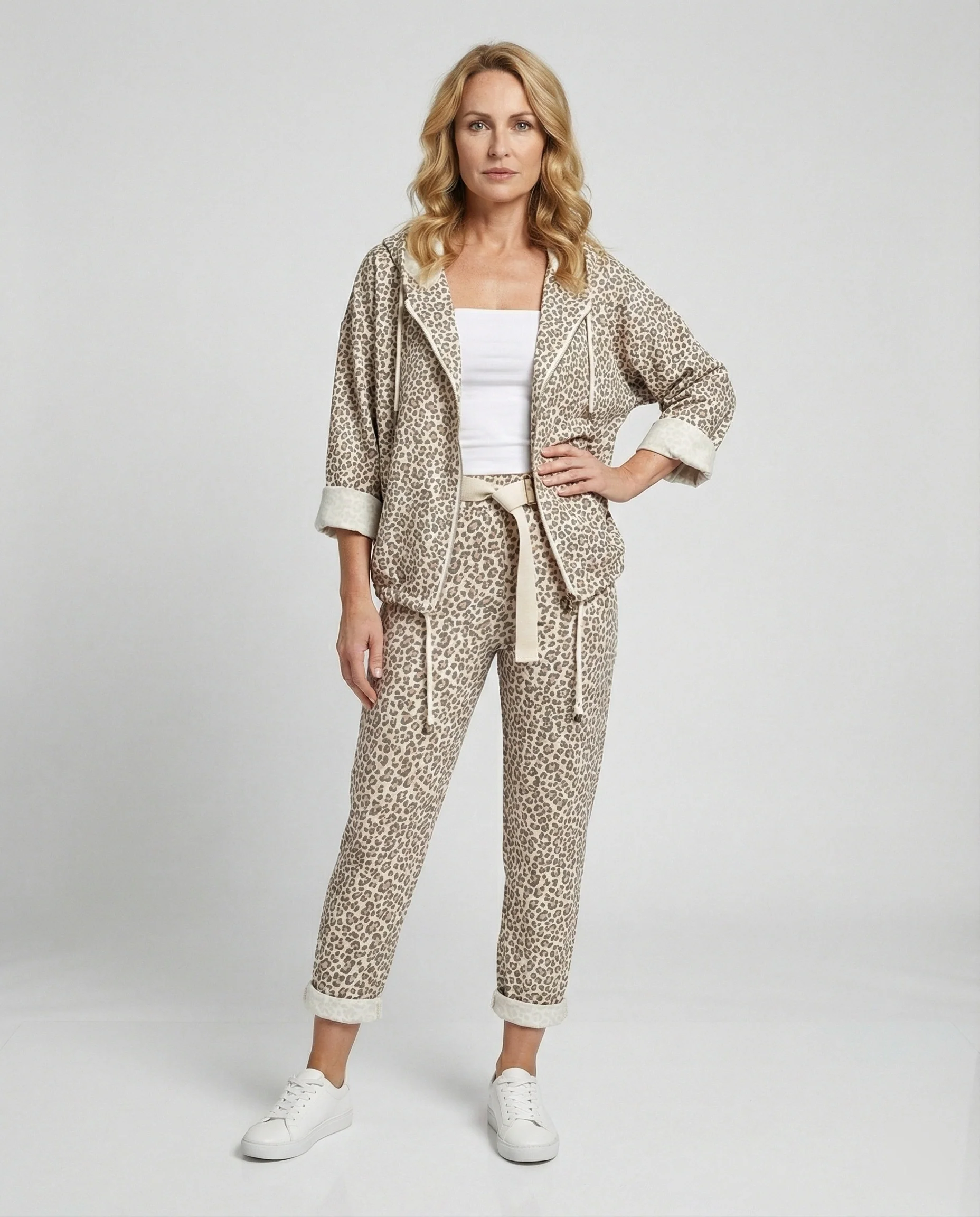 Damen Zweiteiler Set Hoodie Jogginghose