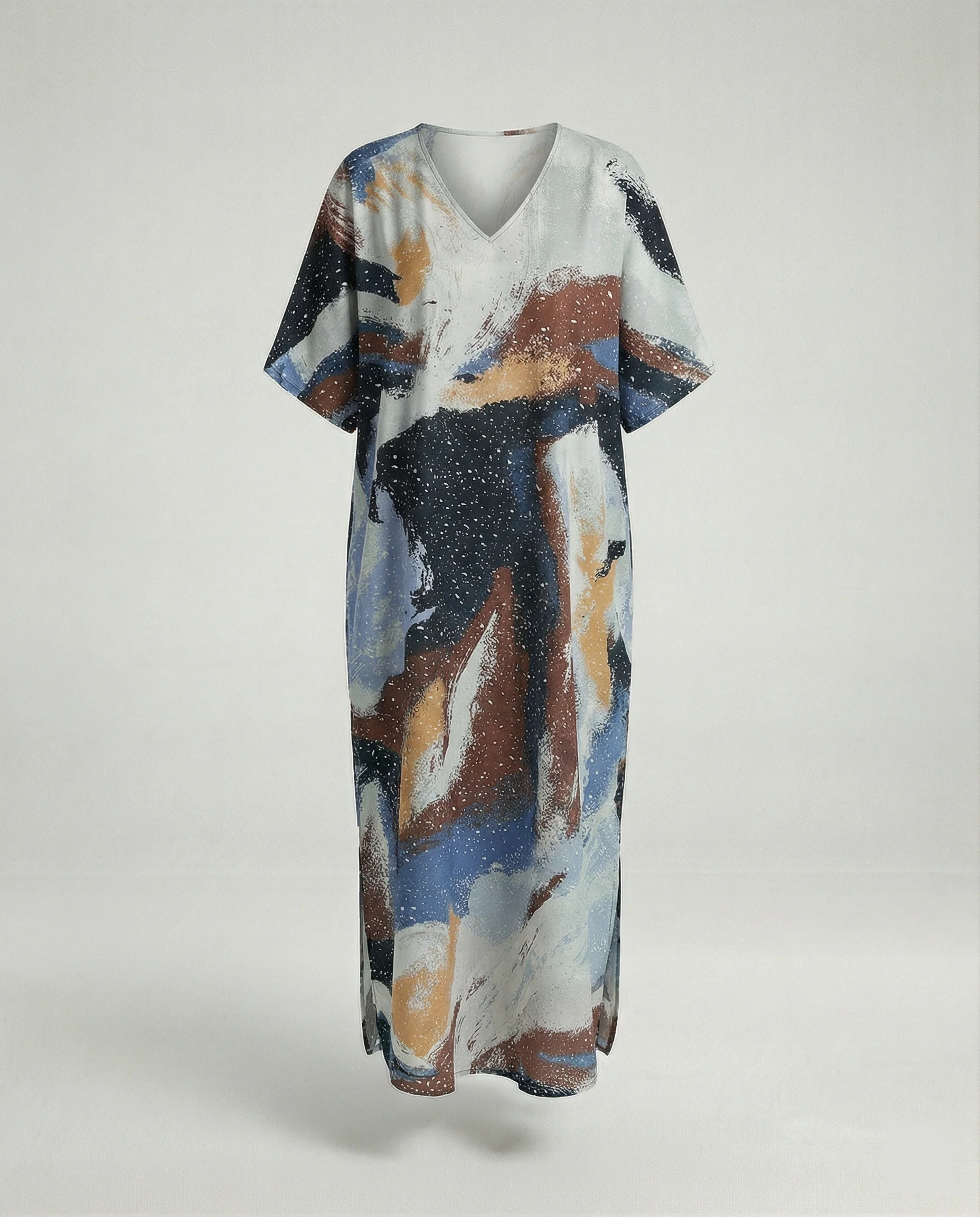 Damen Strandkleid Kimono mit Gürtel