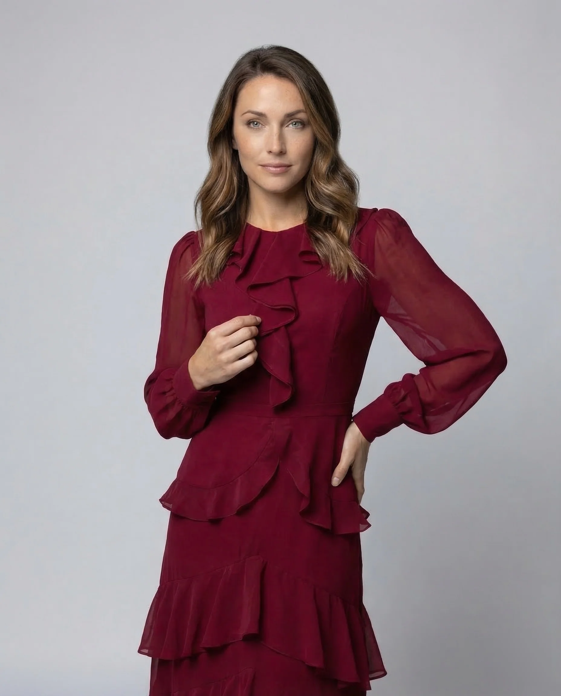 Maxikleid Sommer Damen Chiffon - Image 2