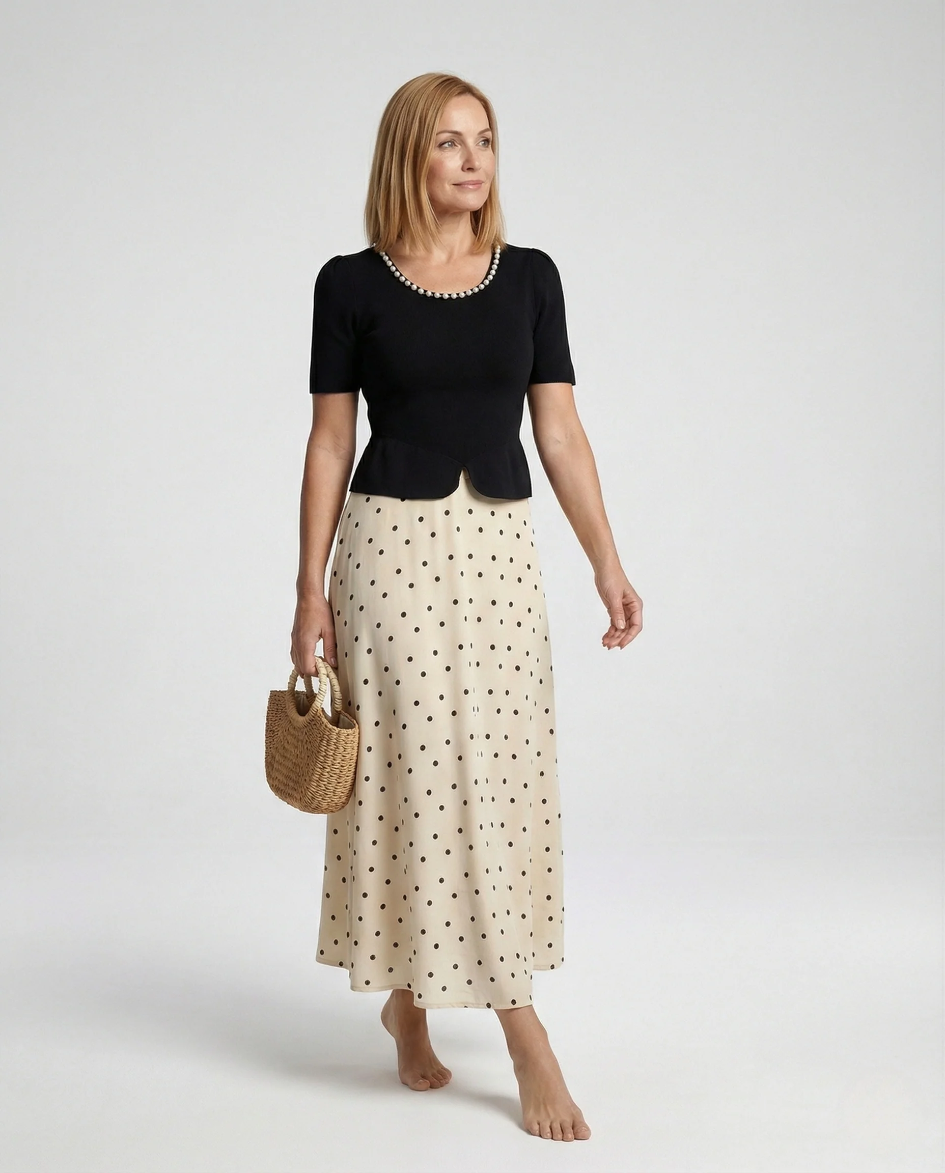 Zweiteiler Sommer Set Mit Maxirock Damen