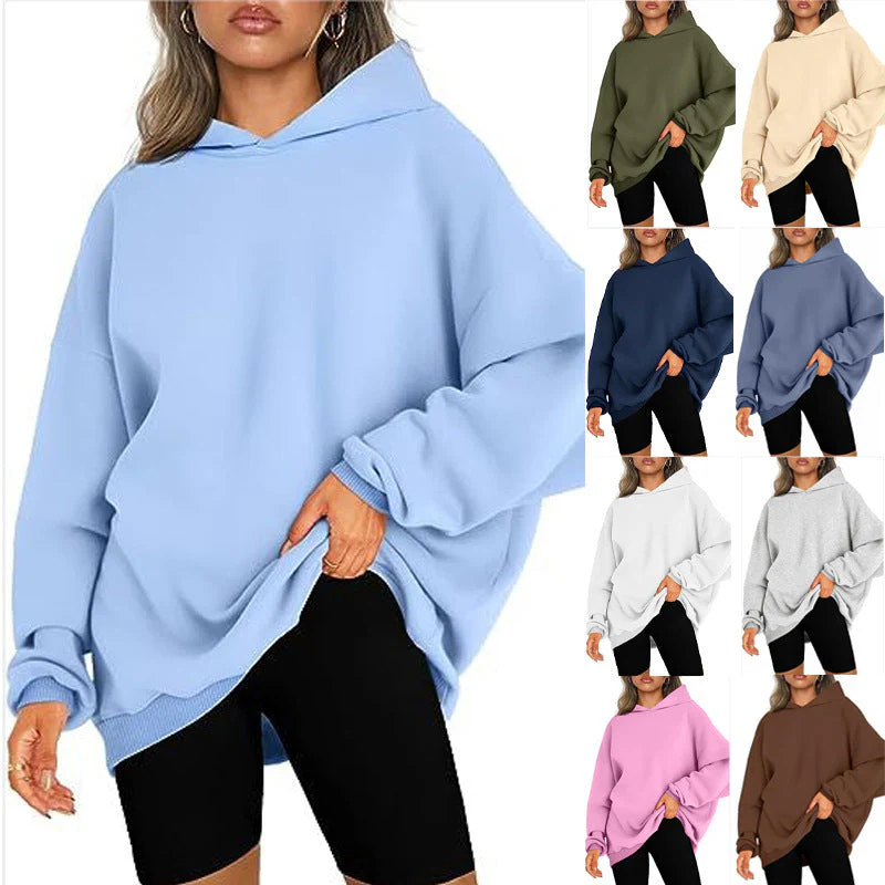 Damen Oversized Kapuzenpullover Heidi-Mode