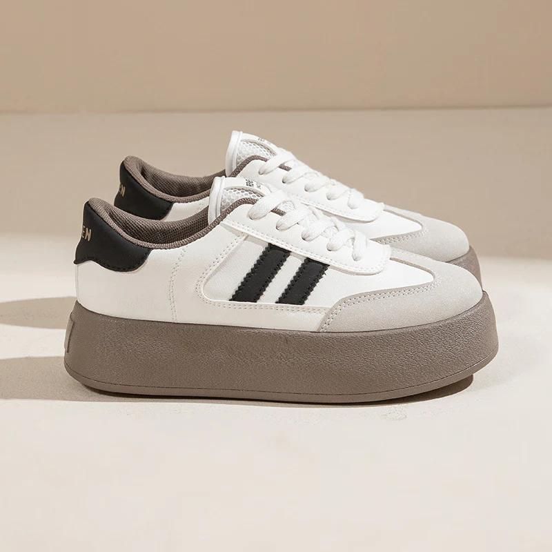 Damen Plattform-Sneaker mit trendigem Design und hochwertiger Oberflächenstruktur Heidi Mode - Image 7