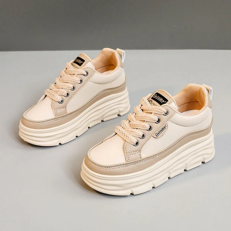 Damen Plattform Sneakers mit modischer Gummilaufsohle und atmungsaktivem Obermaterial Heidi Mode - Image 2