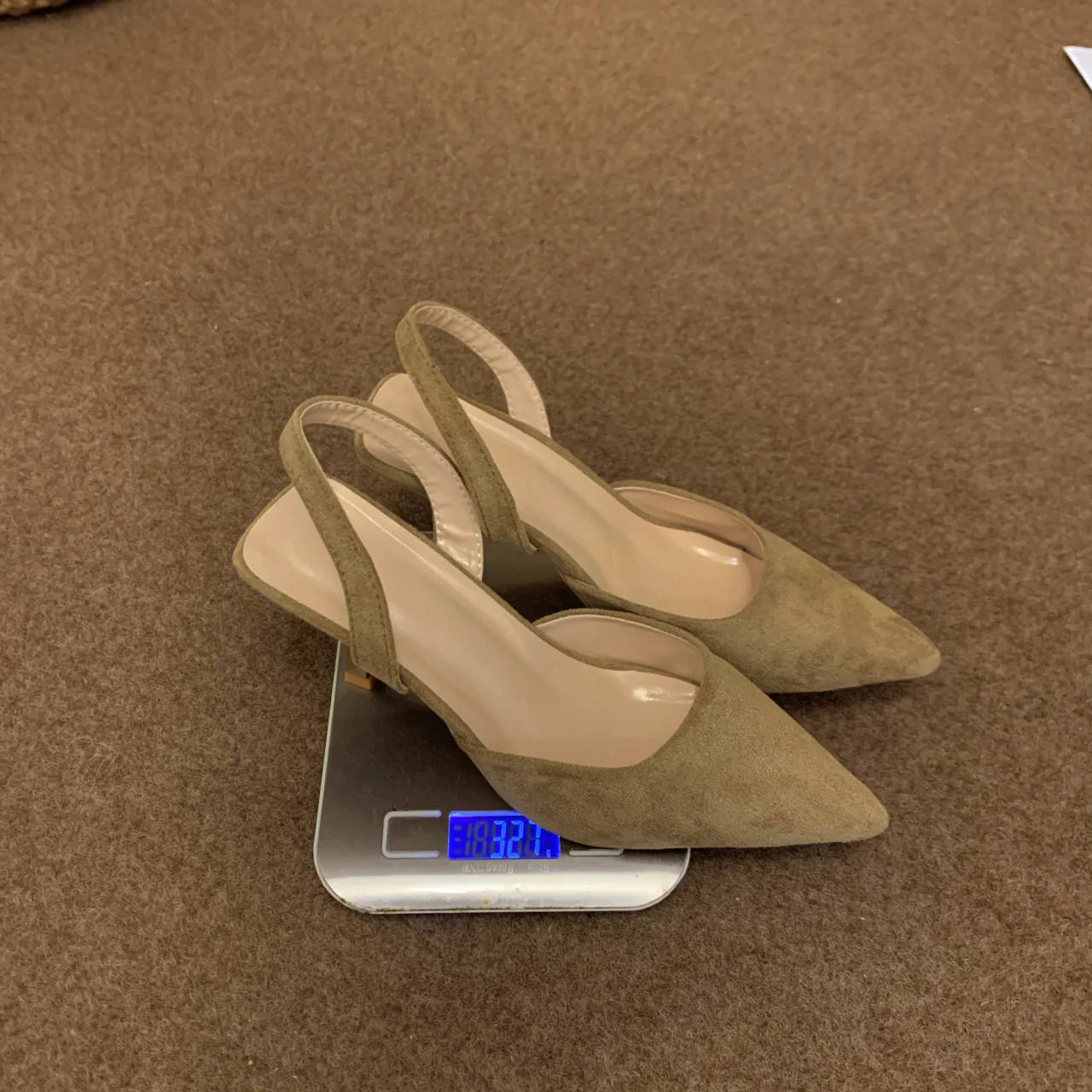 Damen Slingback-Pumps Aus Weichem Wildleder mit Elegantem Spitzendesign und Rutschfester Sohle Heidi-Mode - Image 4