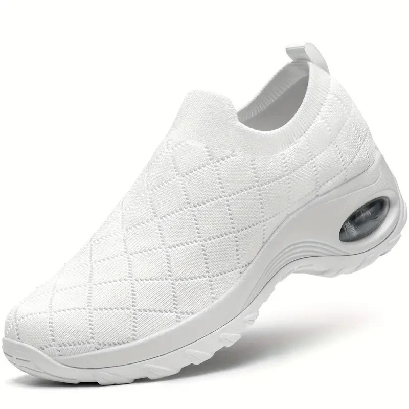 Damen Slip-On Freizeitschuhe mit atmungsaktiver Strickoberfläche und dämpfendem Fußbett Heidi Mode - Image 3