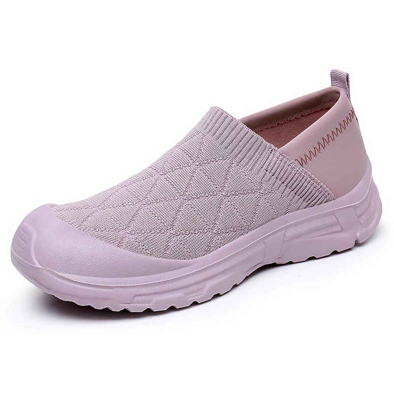 Damen Slip-On Freizeitschuhe mit elastischem Strickoberteil und rutschfester Sohle Heidi Mode - Image 4