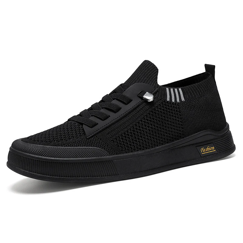 Damen Slip-On Sneaker mit elastischem Strickoberteil und praktischer Reißverschlussseite Heidi Mode - Image 2