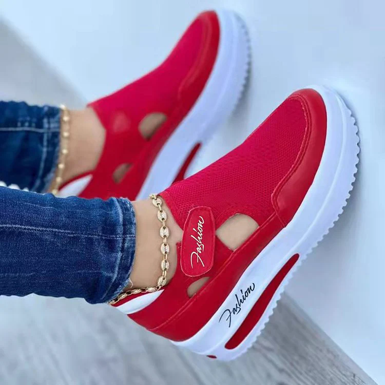 Damen Slip-On Sneakers mit atmungsaktivem Mesh-Obermaterial und rutschfester Sohle Heidi Mode - Image 7