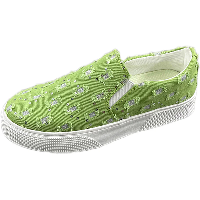 Damen Slip-On Sneakers mit glitzernden Akzenten und flexibler Sohle Heidi Mode - Image 5