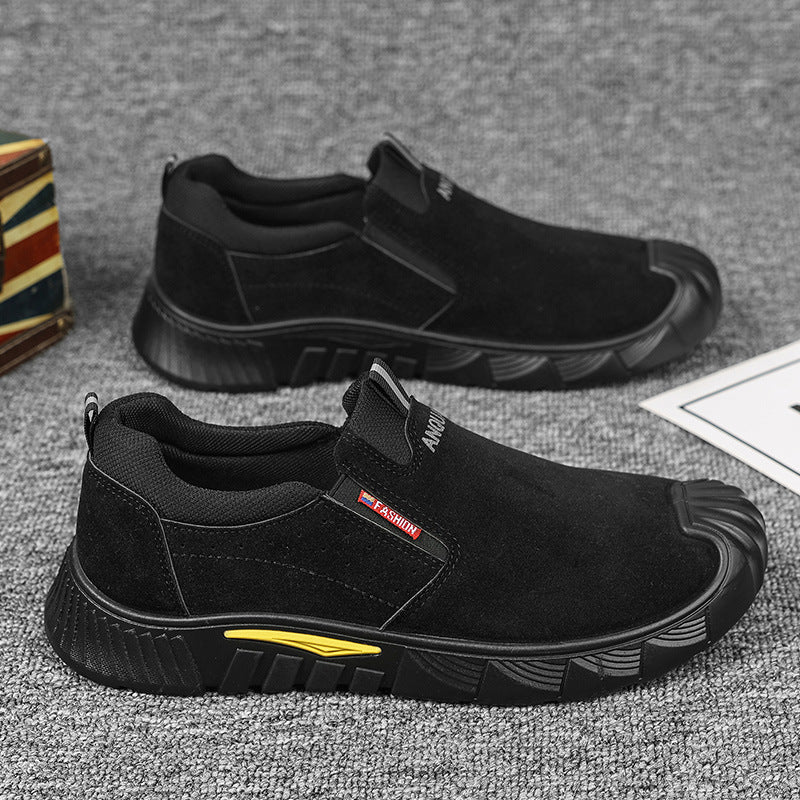 Damen Slipper aus hochwertigem Wildleder mit rutschfester Sohle und elastischem Einstieg Heidi Mode