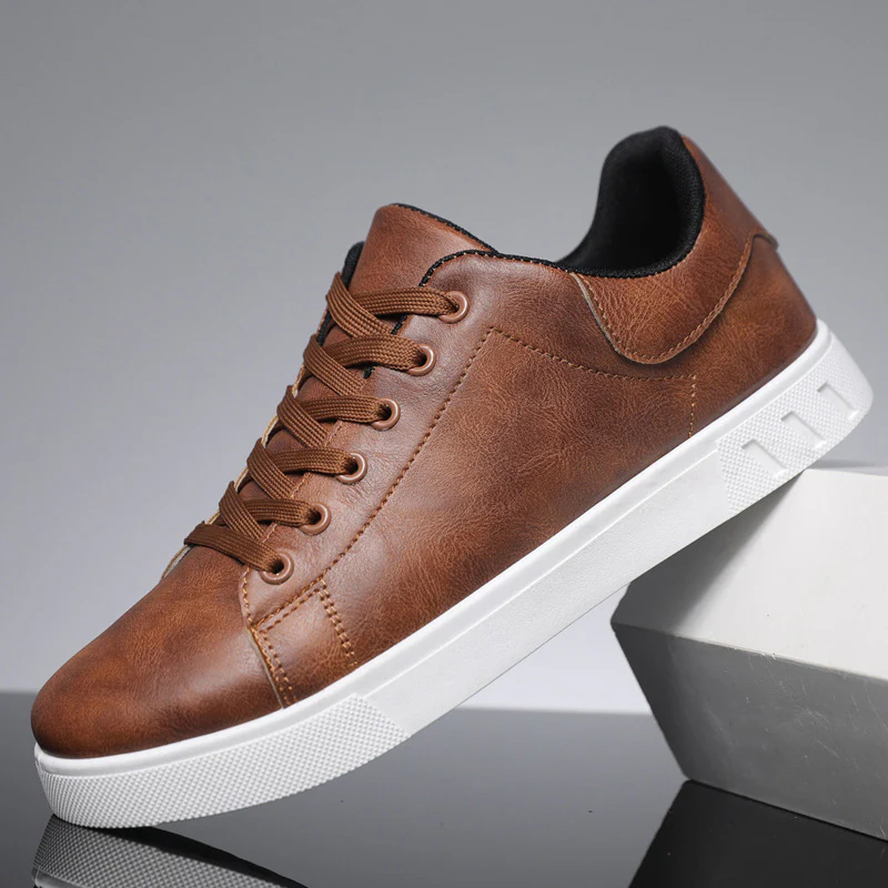 Damen Sneakers aus hochwertigem Kunstleder mit rutschfester Sohle Heidi Mode