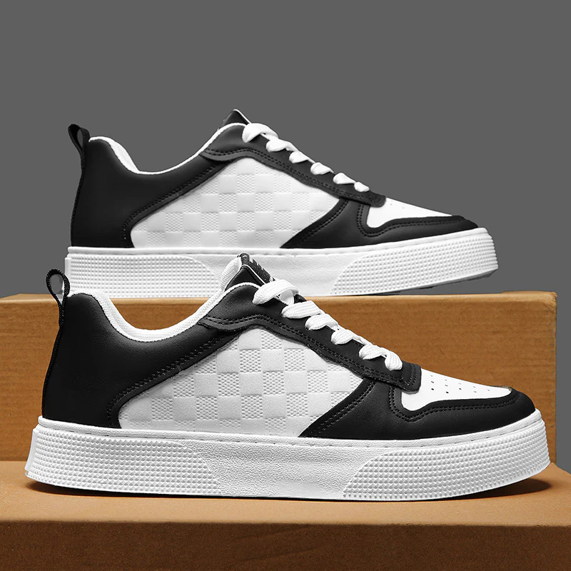Damen Sneakers im modernen Karomuster mit rutschfester Sohle und atmungsaktivem Obermaterial Heidi Mode - Image 6