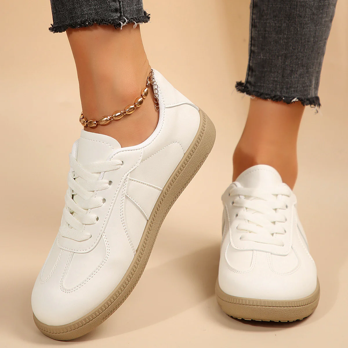 Damen Sneakers mit atmungsaktiver Oberflächenstruktur und rutschfester Sohle Heidi Mode