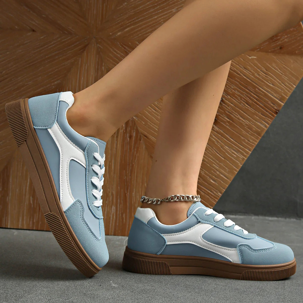 Damen Sneakers mit atmungsaktiver und rutschfester Gummisohle Heidi Mode