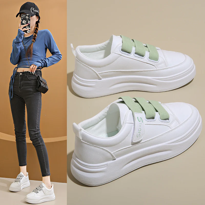 Damen Sneakers mit bequemem, elastischen Riemensystem von Heidi Mode