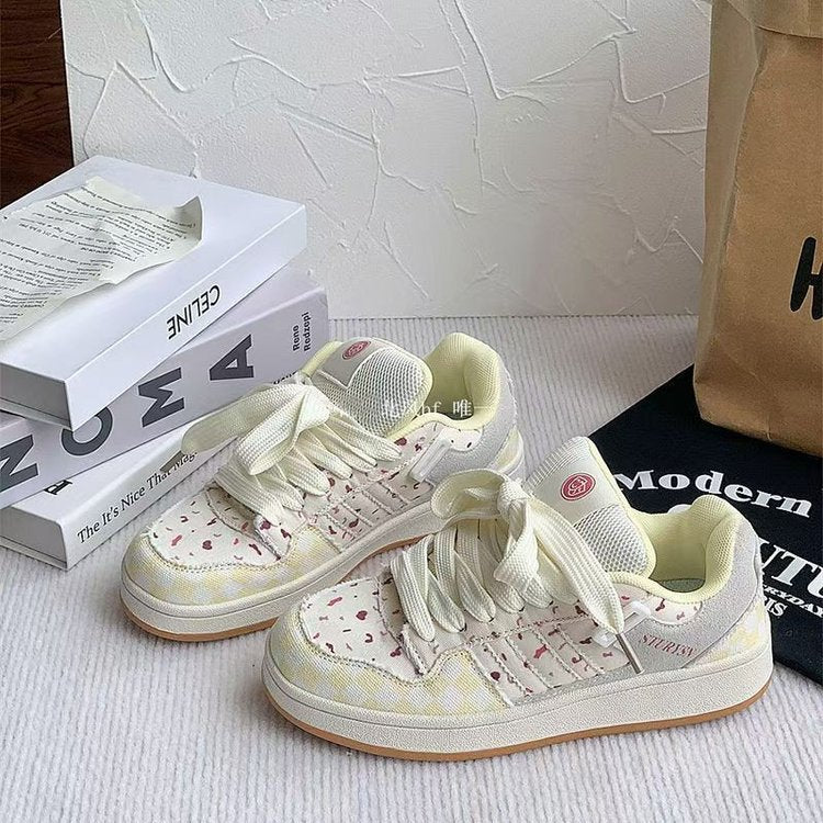 Damen Sneakers mit stylischem Print und gepolsterter Innensohle Heidi Mode