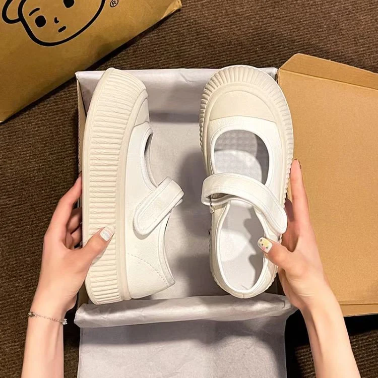Damen Sneakers mit verstellbarem Riemen und dämpfender Laufsohle Heidi Mode