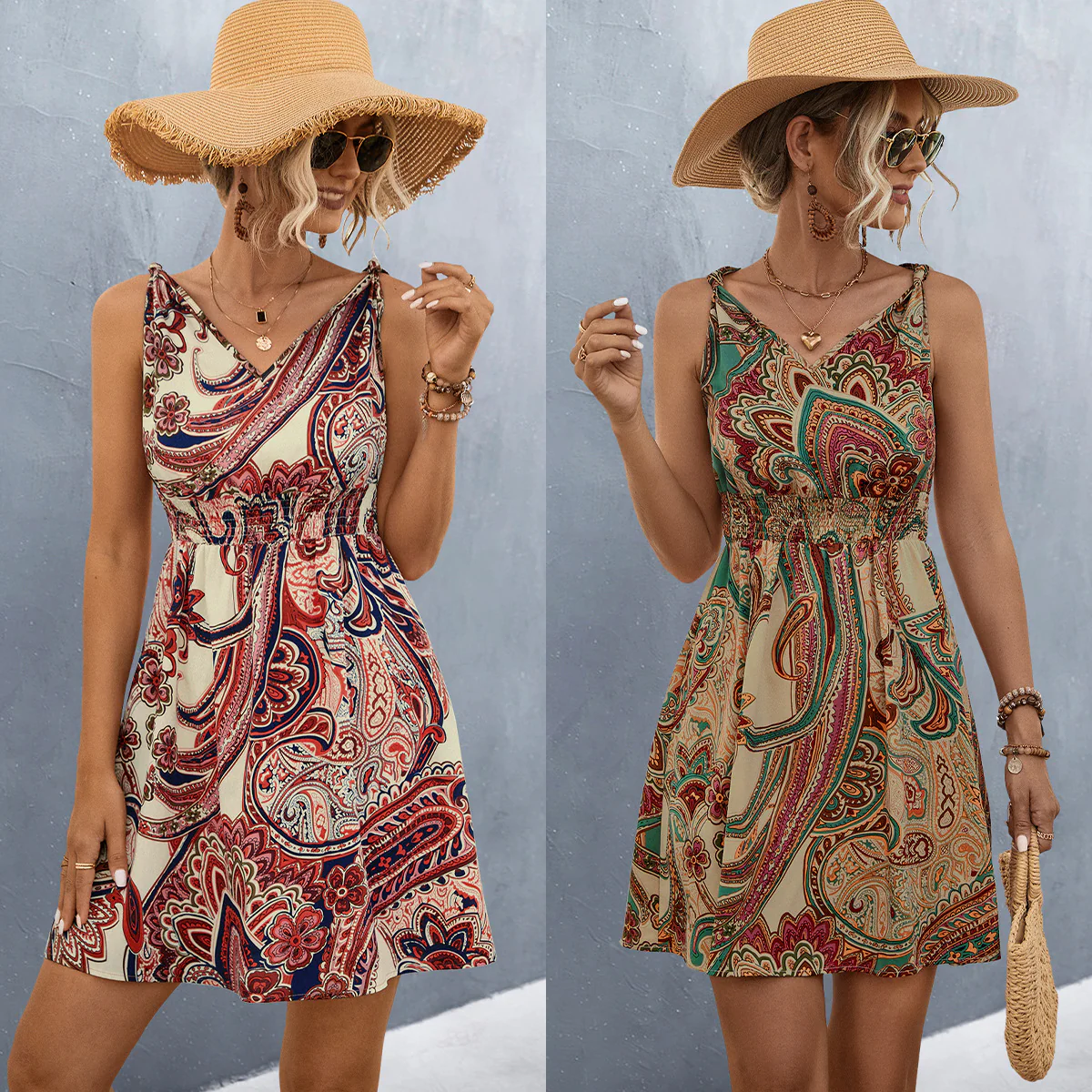 Damen Sommerkleid im Boho-Stil Heidi-Mode