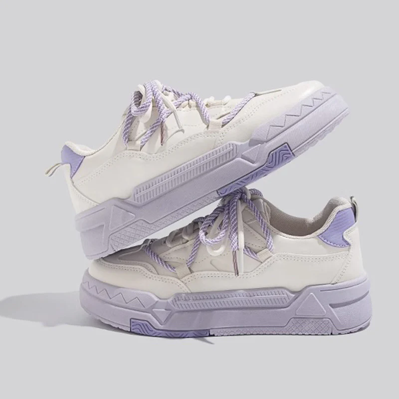 Damen Sportliche Chunky Sneakers mit atmungsaktiver Oberflächenstruktur Heidi Mode