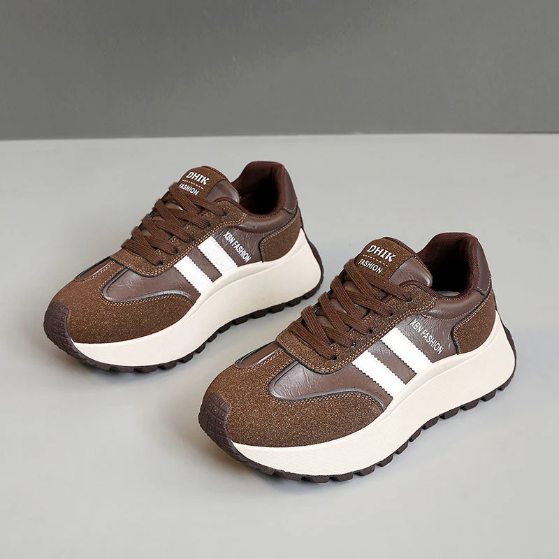 Damen Sportliche Chunky Sneakers mit rutschfester Laufsohle und atmungsaktivem Obermaterial Heidi Mode - Image 2