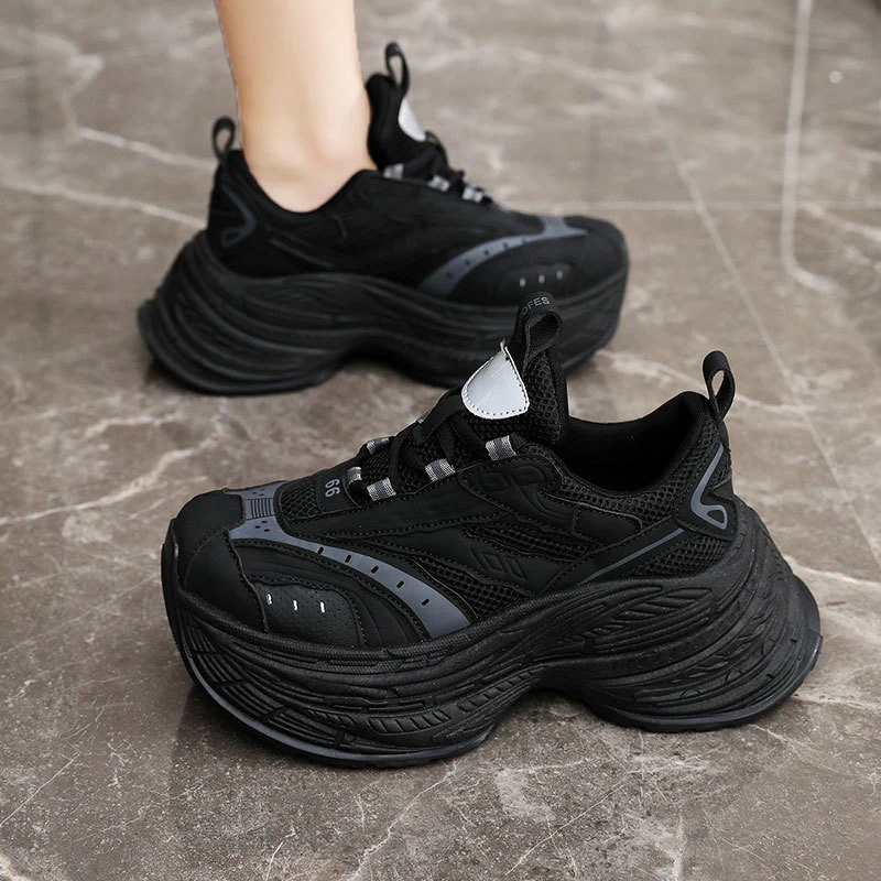 Damen Sportliche Chunky Sneakers mit überlegener Dämpfung und rutschfester Sohle Heidi Mode - Image 3