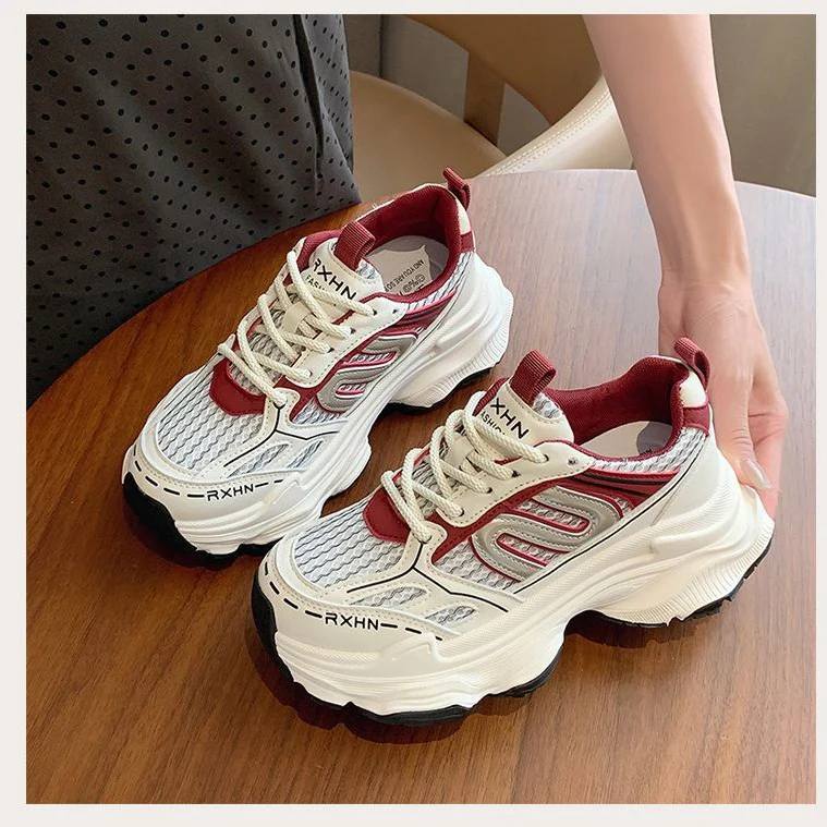 Damen Sportliche Komfort-Sneaker mit atmungsaktivem Mesh und dämpfender Sohle Heidi Mode