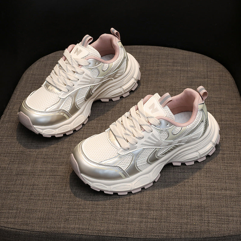 Damen Sportliche Lauf Sneakers mit atmungsaktiver Netzstruktur und dämpfender Sohle Heidi Mode