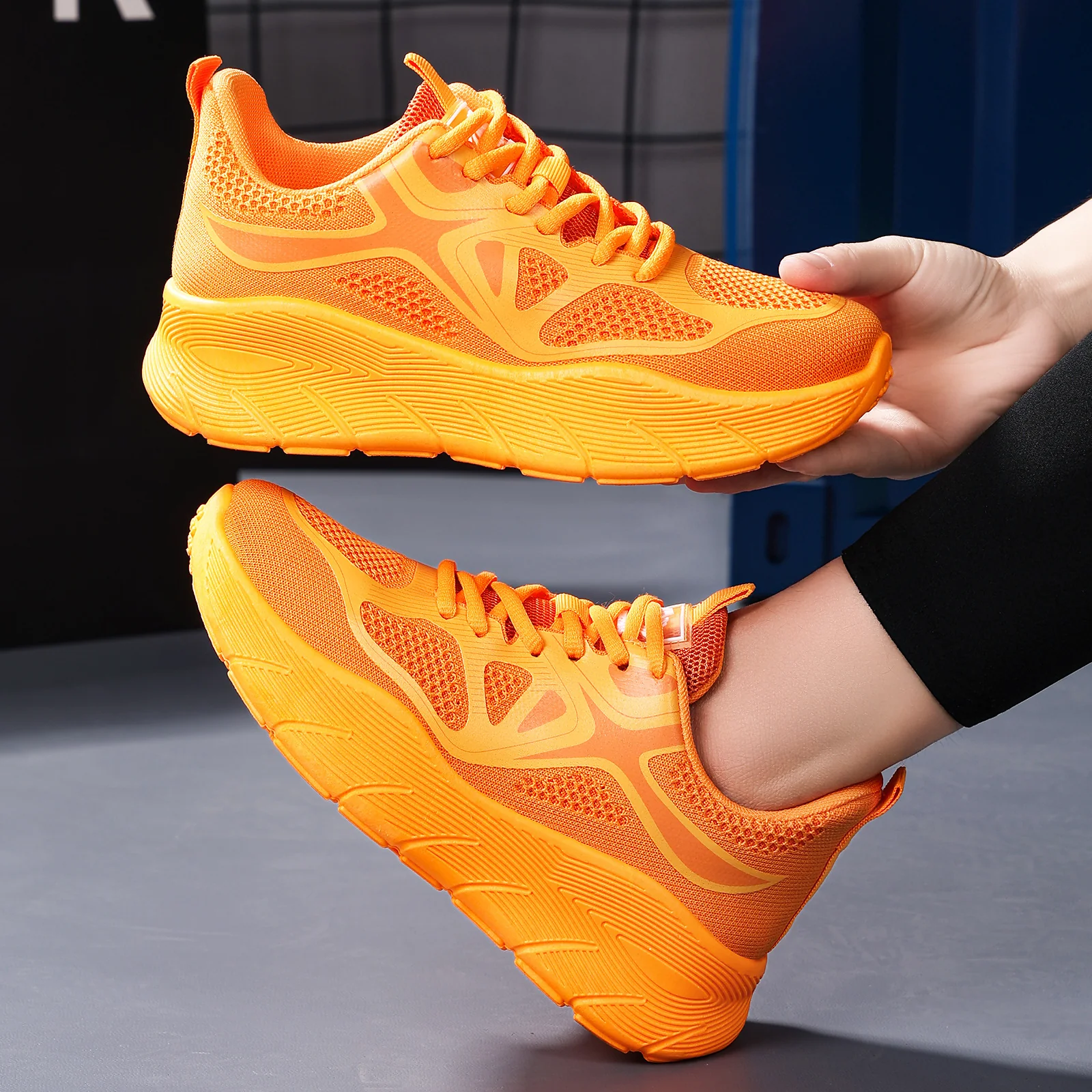 Damen Sportliche Laufschuhe mit atmungsaktivem Obermaterial und dämpfender Sohle Heidi Mode