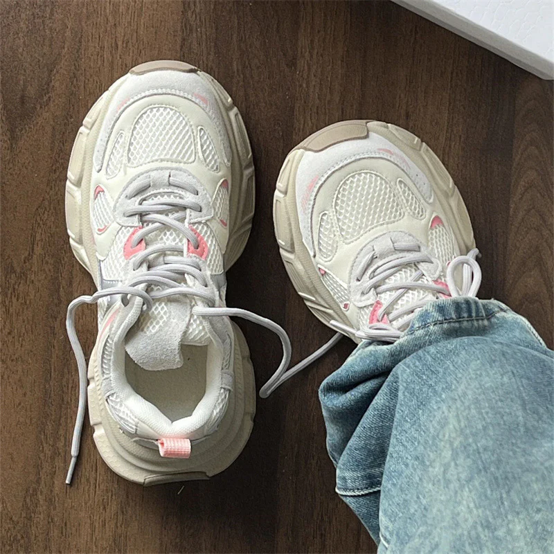 Damen Sportliche Mesh-Sneaker mit dämpfender Sohle und strapazierfähigem Design Heidi Mode