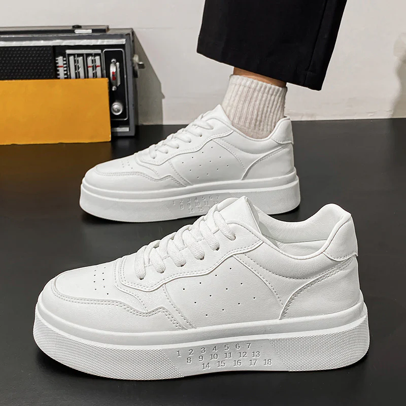 Damen Sportliche Platform Sneakers mit modischem Design und atmungsaktiver Obermaterialstruktur Heidi Mode