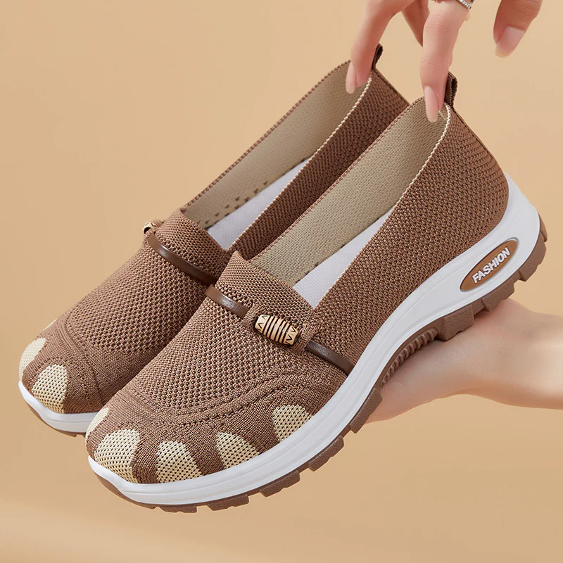 Damen Sportliche Slip-On Schuhe mit flexibler Sohle Heidi Mode