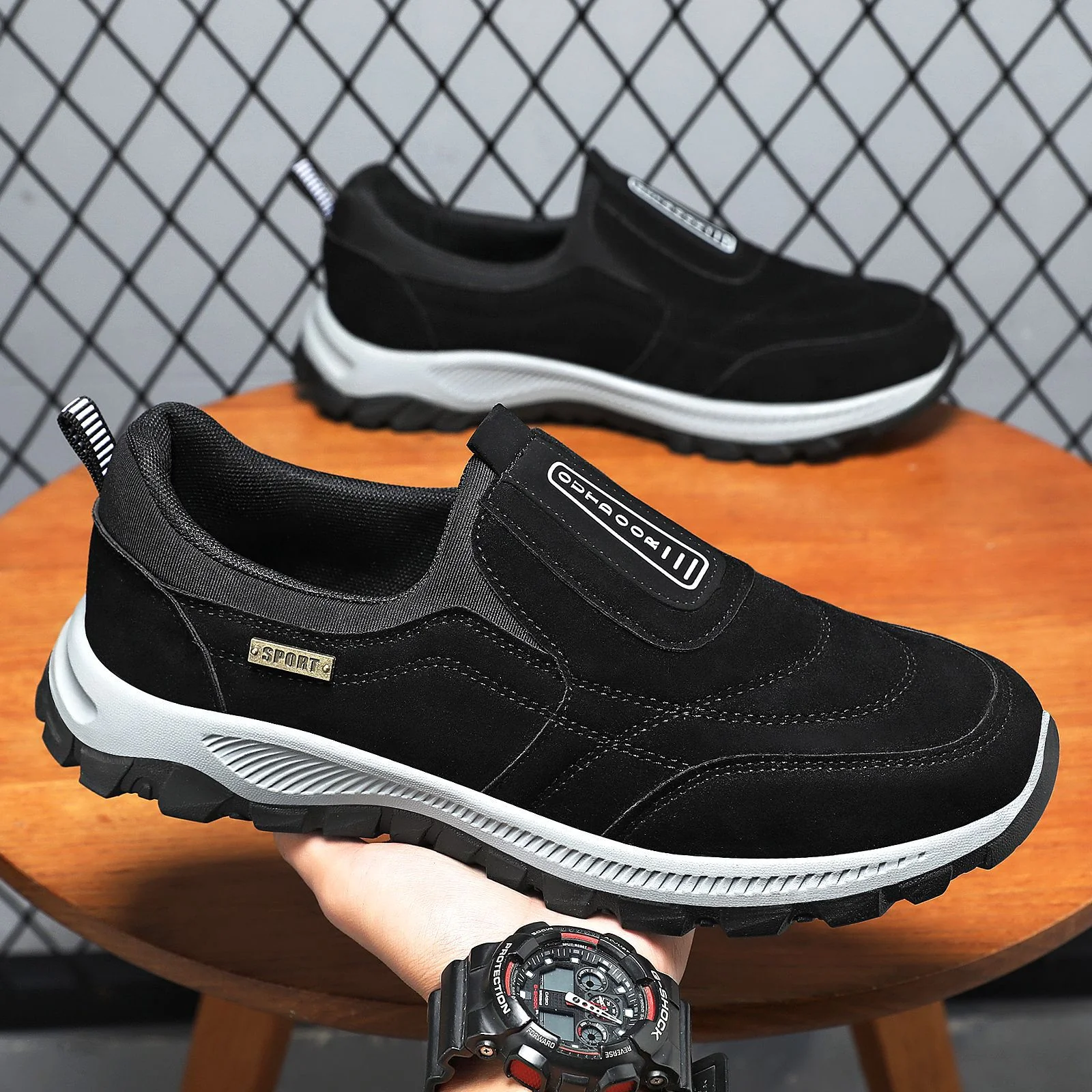 Damen Sportliche Slip-On Sneaker mit rutschfester Sohle Heidi Mode