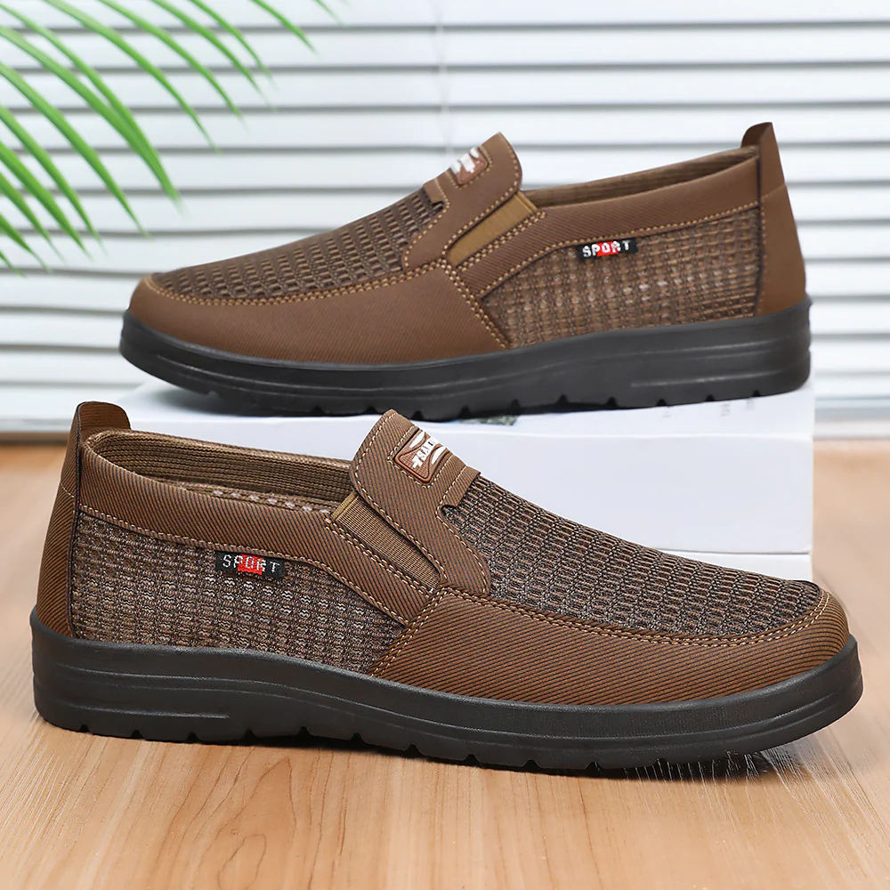 Damen Sportliche Slip-On Sneakers mit rutschfester Sohle und flexiblem Obermaterial Heidi Mode