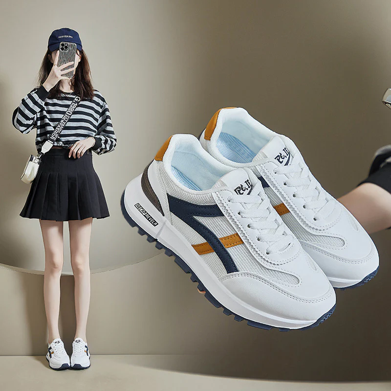 Damen Sportliche Sneaker mit dämpfendem Sohlenprofil und modernem Design Heidi Mode