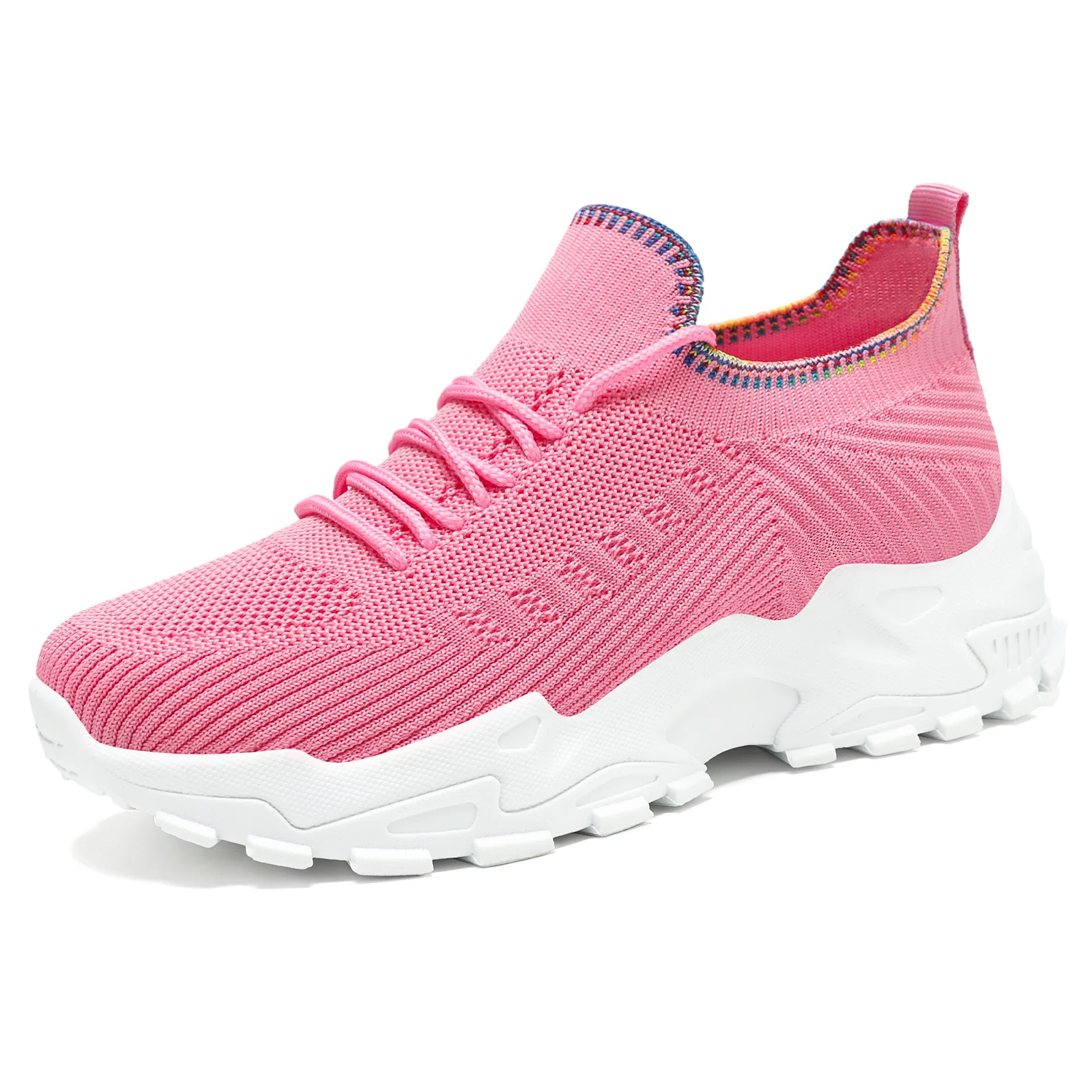 Damen Sportliche Sneaker mit elastischem Strickoberteil und dämpfender Sohle Heidi Mode - Image 5