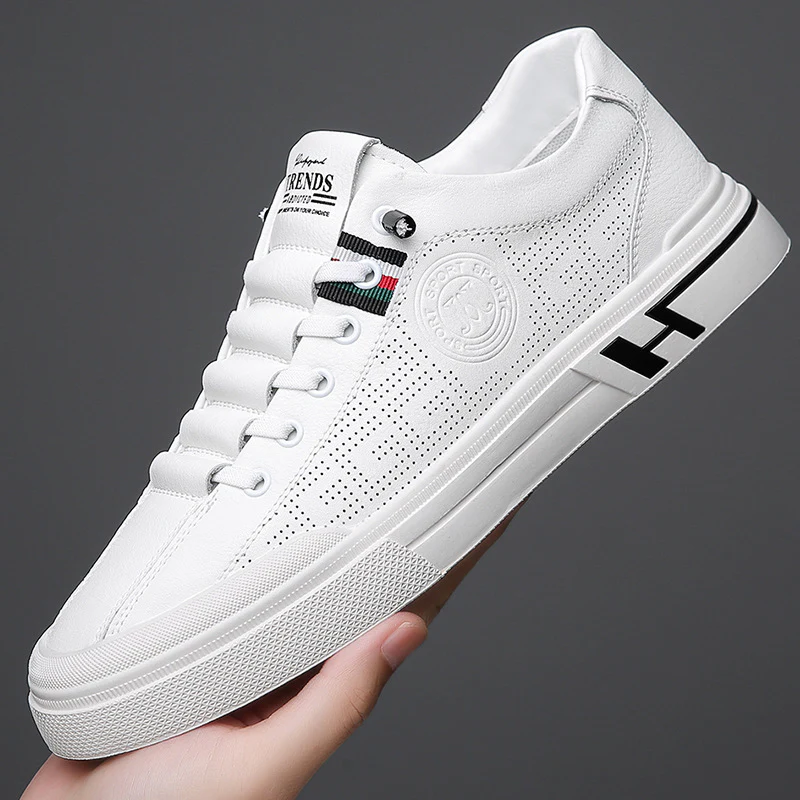 Damen Sportliche Sneaker mit perforiertem Obermaterial und modischem Design Heidi Mode - Image 2