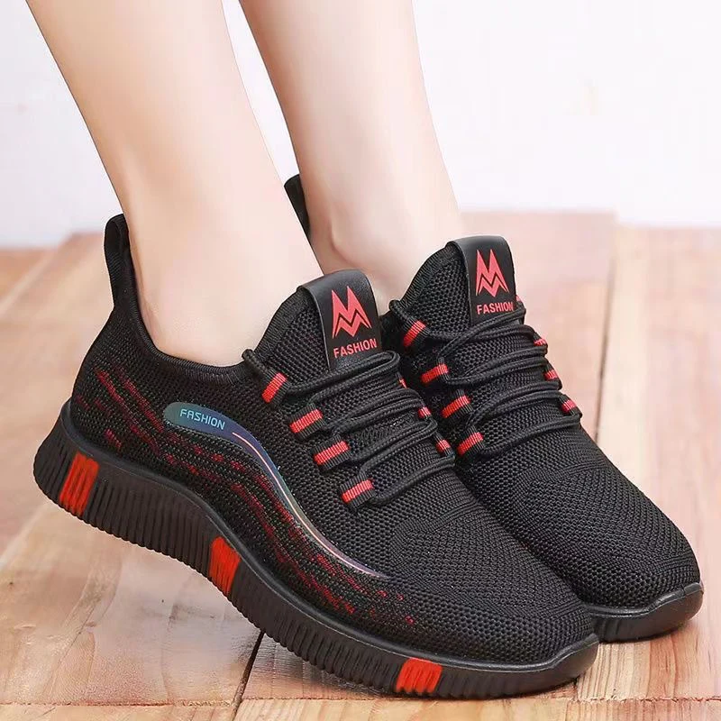 Damen Sportliche Sneakers mit atmungsaktivem Obermaterial und rutschfester Sohle Heidi Mode