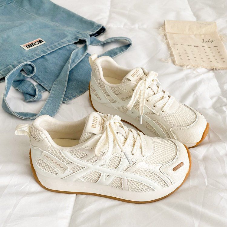 Damen sportliche Sneakers mit atmungsaktiver Mesh-Oberfläche und flexiblem Sohlenprofil Heidi Mode - Image 7