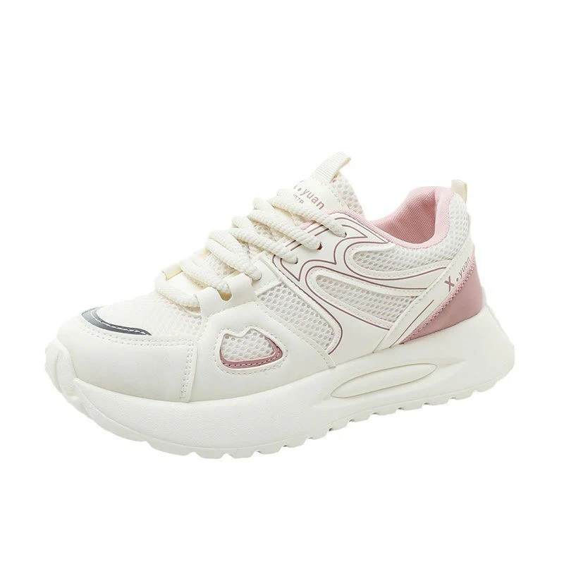 Damen Sportliche Sneakers mit atmungsaktiver Mesh-Oberfläche und flexiblem Sohlenprofil Heidi Mode