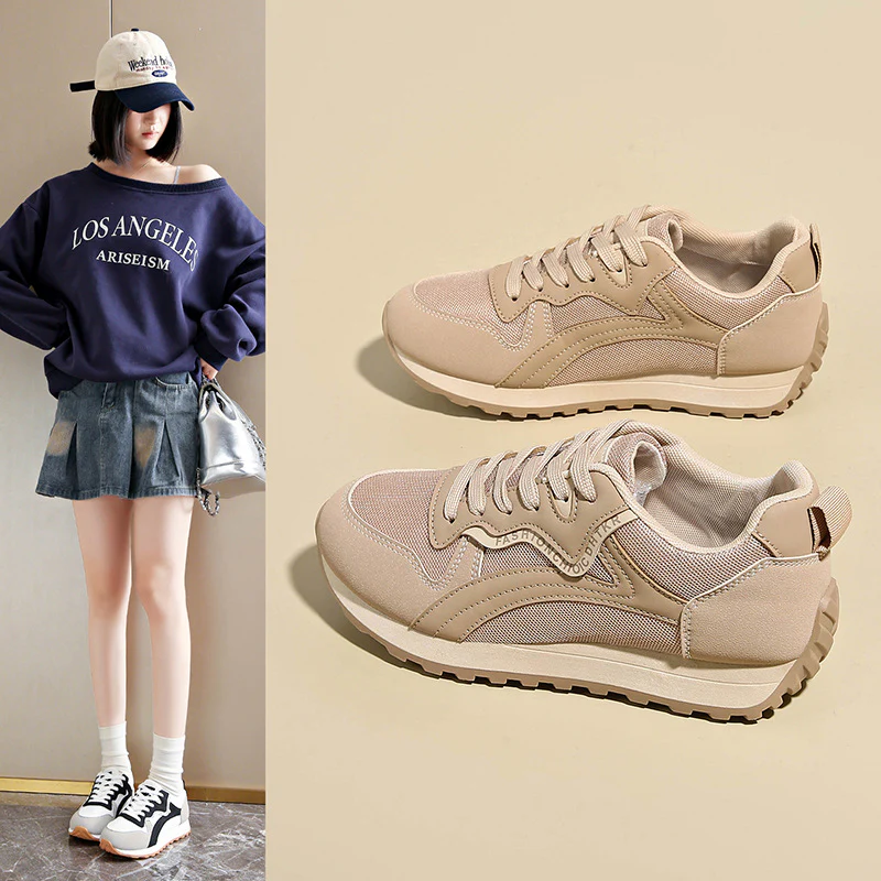 Damen Sportliche Sneakers mit atmungsaktiver Mesh-Oberfläche und komfortabler Dämpfung Heidi Mode