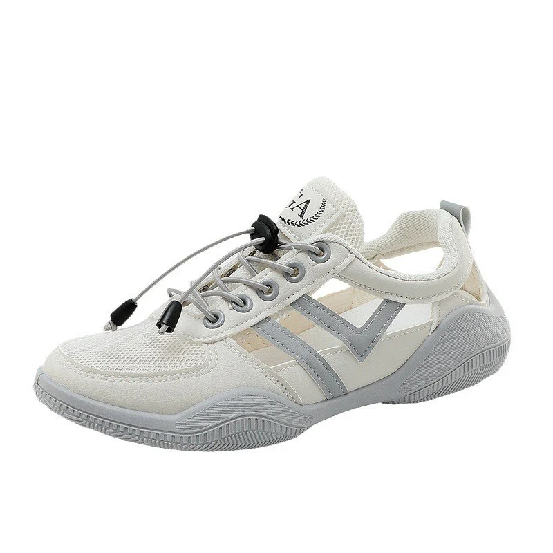 Damen Sportliche Sneakers mit elastischem Schnürsystem und atmungsaktiver Obermaterialstruktur Heidi Mode